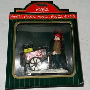 Coca-Cola Town Square Collection Vendor Boy Figure‎ 1996